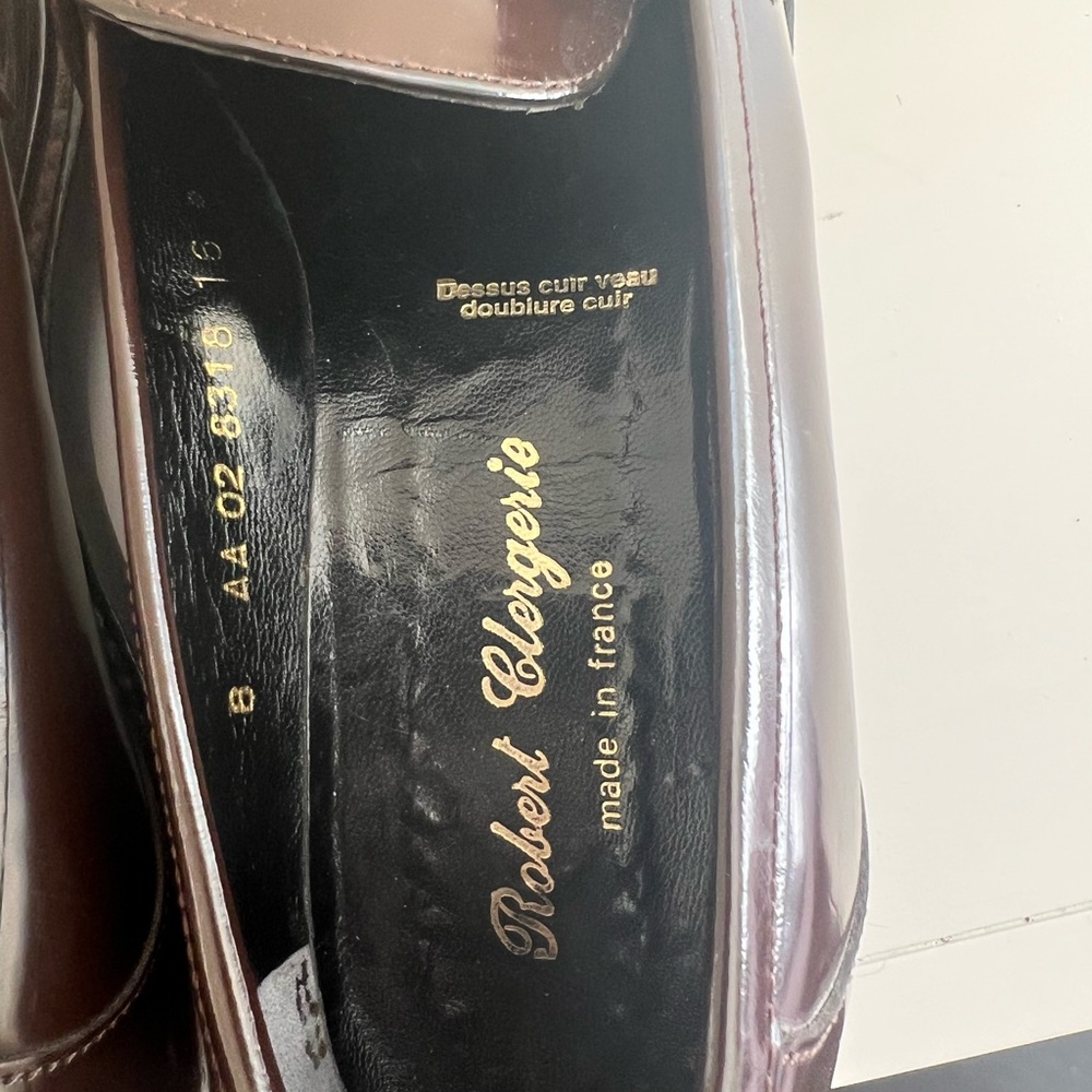 Robert Clergerie Dark Brown Chunky Heel Loafers - Picture 7 of 11